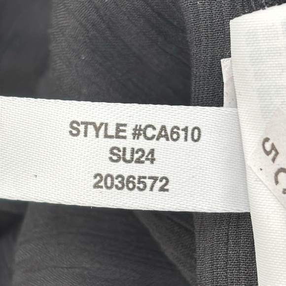 J. Crew Drapey ruffle tank top in black size S NWT CA610 - Picture 6 of 10